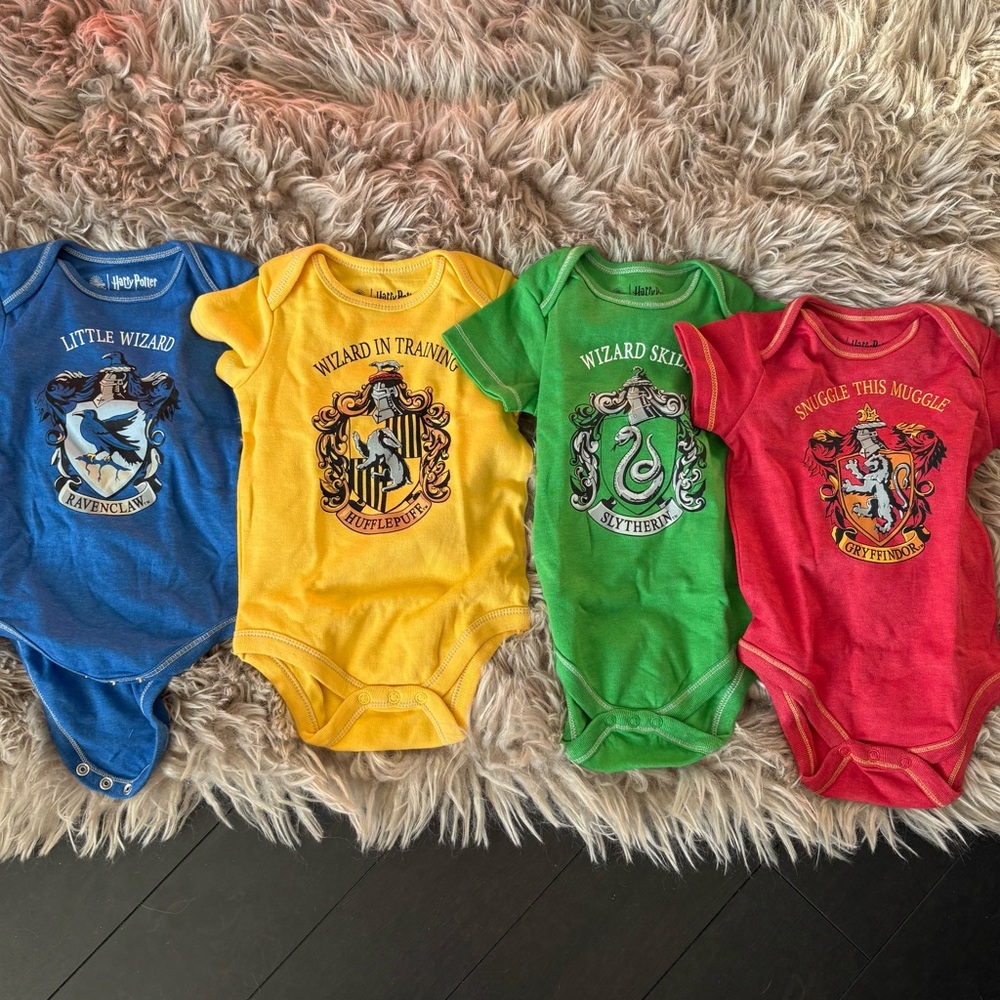 Warner Bros. Blue and Yellow Bodysuits Magical Collection